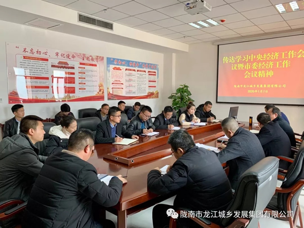 市龍江集團傳達學(xué)習(xí)市委四屆十次全會暨市委經(jīng)濟工作會議精神