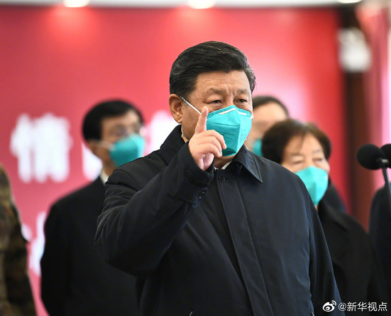 習(xí)近平考察火神山醫(yī)院，看望慰問(wèn)患者和醫(yī)務(wù)工作者